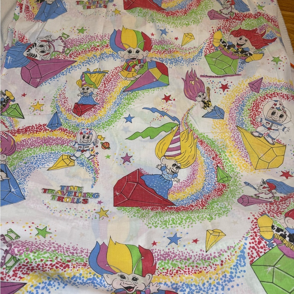 1992 Trolls flat twin bedsheet
